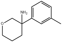 2H-Pyran-3-amine, tetrahydro-3-(3-methylphenyl)- Structure