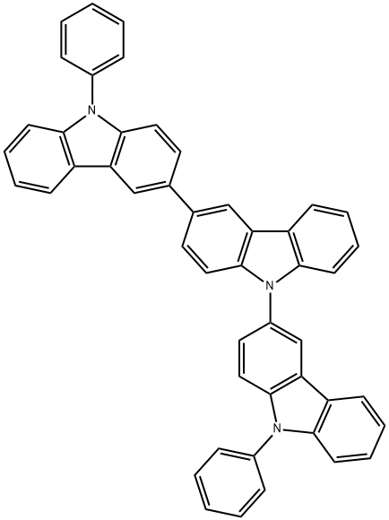 3,3':9',3''-Ter-9H-carbazole, 9,9''-diphenyl- 구조식 이미지