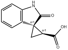 Racemic-(1R,2S)-2'-Oxospiro[Cyclopropane-1,3'-Indoline]-2-Carboxylic Acid Structure