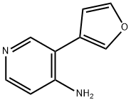 4-AMINO-3-(3-FURAN)PYRIDINE 구조식 이미지