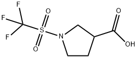 1-trifluoromethanesulfonylpyrrolidine-3-carboxyli c acid Structure