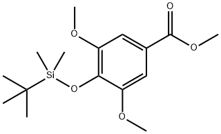 Benzoic acid, 4-[[(1,1-dimethylethyl)dimethylsilyl]oxy]-3,5-dimethoxy-, methyl ester 구조식 이미지