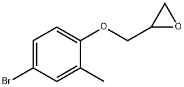 2-[(4-bromo-2-methylphenoxy)methyl]oxirane Structure