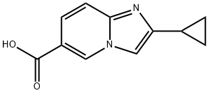 2-cyclopropylimidazo[1,2-a]pyridine-6-carboxylic acid 구조식 이미지