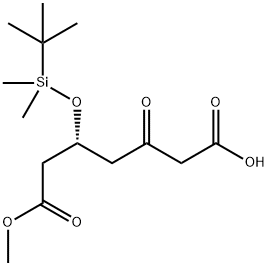 Heptanedioic acid, 3-[[(1,1-dimethylethyl)dimethylsilyl]oxy]-5-oxo-, 1-methyl ester, (3R)- 구조식 이미지