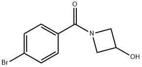 Methanone, (4-bromophenyl)(3-hydroxy-1-azetidinyl)- Structure