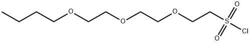 2-[2-(2-butoxyethoxy)ethoxy]ethane-1-sulfonyl chloride Structure