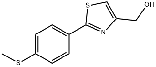 JR-13447, (2-(4-(Methylthio)phenyl)thiazol-4-yl)methanol, 97% 구조식 이미지