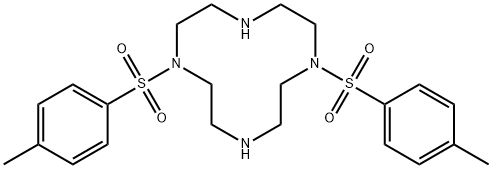 1,4,7,10-Tetraazacyclododecane, 1,7-bis[(4-methylphenyl)sulfonyl]- 구조식 이미지