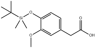 Benzeneacetic acid, 4-[[(1,1-dimethylethyl)dimethylsilyl]oxy]-3-methoxy- Structure