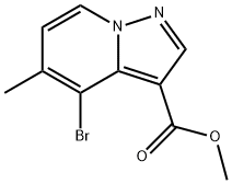 methyl 4-bromo-5-methylH-pyrazolo[1,5-a]pyridine-3-carboxylate Structure