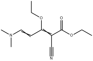ethyl 2-cyano-5-(dimethylamino)-3-ethoxypenta-2,4-die 구조식 이미지