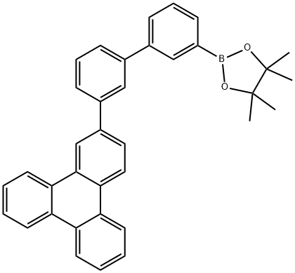 1,3,2-Dioxaborolane, 4,4,5,5-tetramethyl-2-[3'-(2-triphenylenyl)[1,1'-biphenyl]-3-yl]- Structure