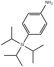 Benzenamine, 4-[tris(1-methylethyl)silyl]- Structure