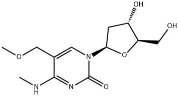 5-메톡시메틸-N(4)-메틸-2'-데옥시시티딘 구조식 이미지