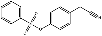 Benzeneacetonitrile, 4-[(phenylsulfonyl)oxy]- Structure