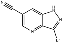 3-bromo-1H-pyrazolo[4,3-b]pyridine-6-carbonitrile Structure