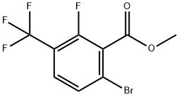 Benzoic acid, 6-bromo-2-fluoro-3-(trifluoromethyl)-, methyl ester 구조식 이미지