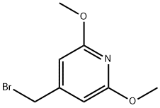 Pyridine, 4-(bromomethyl)-2,6-dimethoxy- Structure