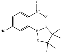 4-nitro-3-(tetramethyl-1,3,2-dioxaborolan-2-yl)phenol Structure