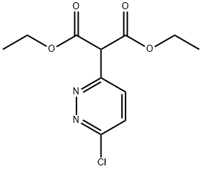 Propanedioic acid, 2-(6-chloro-3-pyridazinyl)-, 1,3-diethyl ester Structure