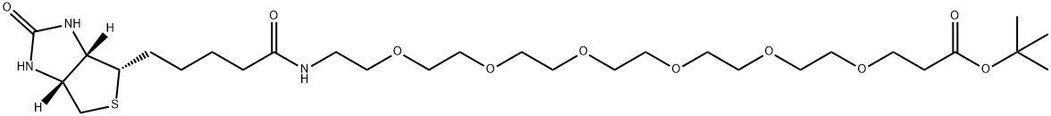 Biotin-PEG6-t-butyl ester Structure