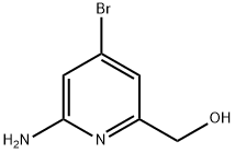 2-Pyridinemethanol, 6-amino-4-bromo- 구조식 이미지