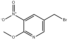 5-(bromomethyl)-2-methoxy-3-nitropyridine Structure