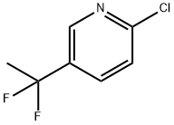 Pyridine, 2-chloro-5-(1,1-difluoroethyl)- 구조식 이미지