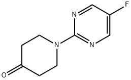 1-(5-fluoropyrimidin-2-yl)piperidin-4-one Structure