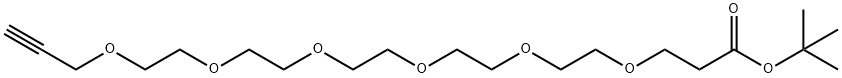 Propargyl-PEG6-t-butyl ester 구조식 이미지