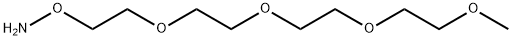 O-(2,5,8,11-tetraoxatridecan-13-yl)hydroxylamine Structure