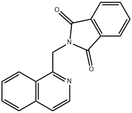 1H-Isoindole-1,3(2H)-dione, 2-(1-isoquinolinylmethyl)- 구조식 이미지