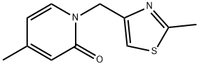 4-methyl-1-[(2-methyl-1,3-thiazol-4-yl)methyl]-1,2-
dihydropyridin-2-one Structure