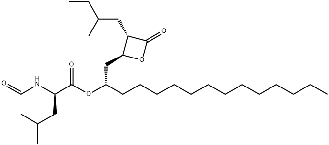 Isopentyl (2R)-Orlistat Tetradecyl Ester Structure