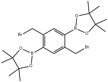 1,3,2-Dioxaborolane, 2,2'-[2,5-bis(bromomethyl)-1,4-phenylene]bis[4,4,5,5-tetramethyl- Structure