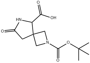 2-(Tert-Butoxycarbonyl)-7-Oxo-2,6-Diazaspiro[3.4]Octane-5-Carboxylic Acid(WX100918) Structure