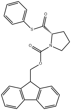 1-Pyrrolidinecarboxylic acid, 2-[(phenylthio)carbonyl]-, 9H-fluoren-9-ylmethyl ester, (2S)- Structure