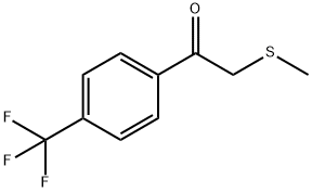 2-(Methylsulfanyl)-1-[4-(trifluoromethyl)phenyl]ethan-1-one 구조식 이미지