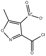 3-Isoxazolecarbonyl chloride, 5-methyl-4-nitro- Structure