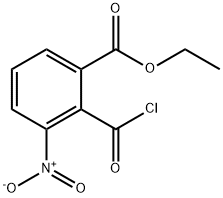 Benzoic acid, 2-(chlorocarbonyl)-3-nitro-, ethyl ester Structure