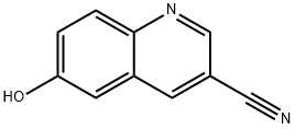 3-Quinolinecarbonitrile, 6-hydroxy- Structure