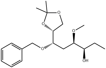 D-altro-Octitol, 1,2,5-trideoxy-4-O-methyl-7,8-O-(1-methylethylidene)-6-O-(phenylmethyl)- Structure