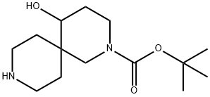 tert-butyl 5-hydroxy-2,9-diazaspiro[5.5]undecane-2-carboxylate(WX102580) 구조식 이미지