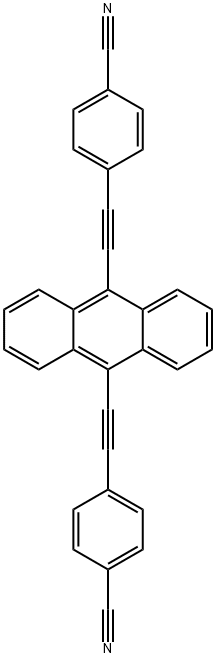 4,4'-(anthracene-9,10-diylbis(ethyne-2,1-diyl))dibenzonitrile Structure