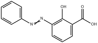 Benzoic acid, 2-hydroxy-3-(2-phenyldiazenyl)- 구조식 이미지