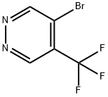 Pyridazine, 4-bromo-5-(trifluoromethyl)- Structure