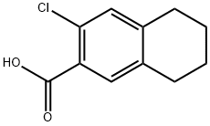 3-chloro-5,6,7,8-tetrahydronaphthalene-2-carboxy
lic acid Structure