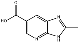 2-Methyl-3H-imidazo[4,5-b]pyridine-6-carboxylic Acid 구조식 이미지