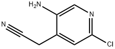 4-Pyridineacetonitrile, 5-amino-2-chloro- 구조식 이미지